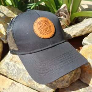 Leather patch caps